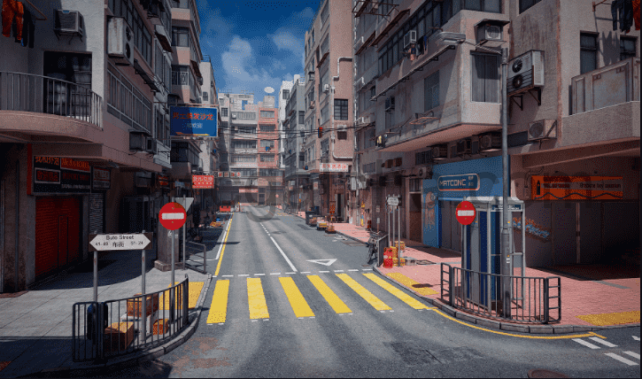 【UE4】香港街道 Hong Kong Street