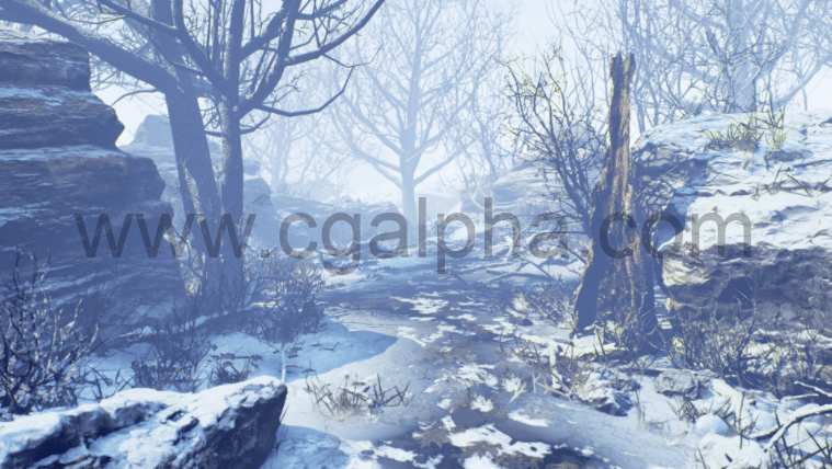 【UE4】冬季森林资产包Winter Forest Set