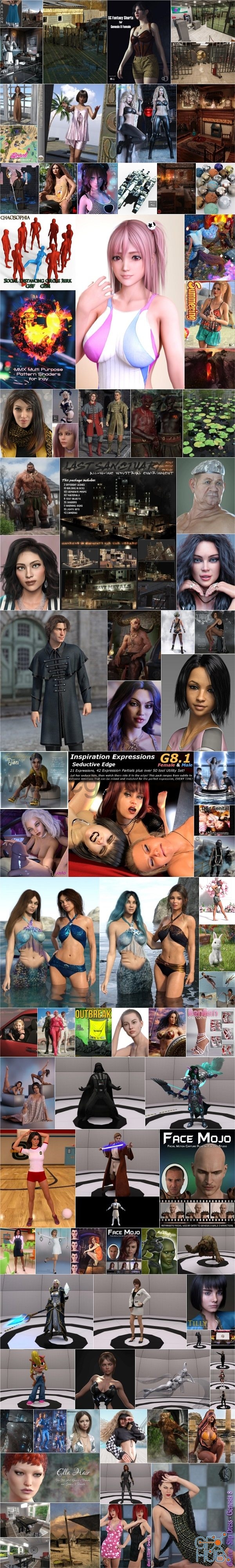 Daz 3D, Poser Bundle 4 August 2021