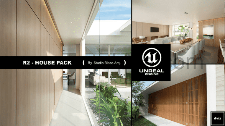 【UE4/5】写实房屋资产包 R2 – REALISTIC HOUSE PACK