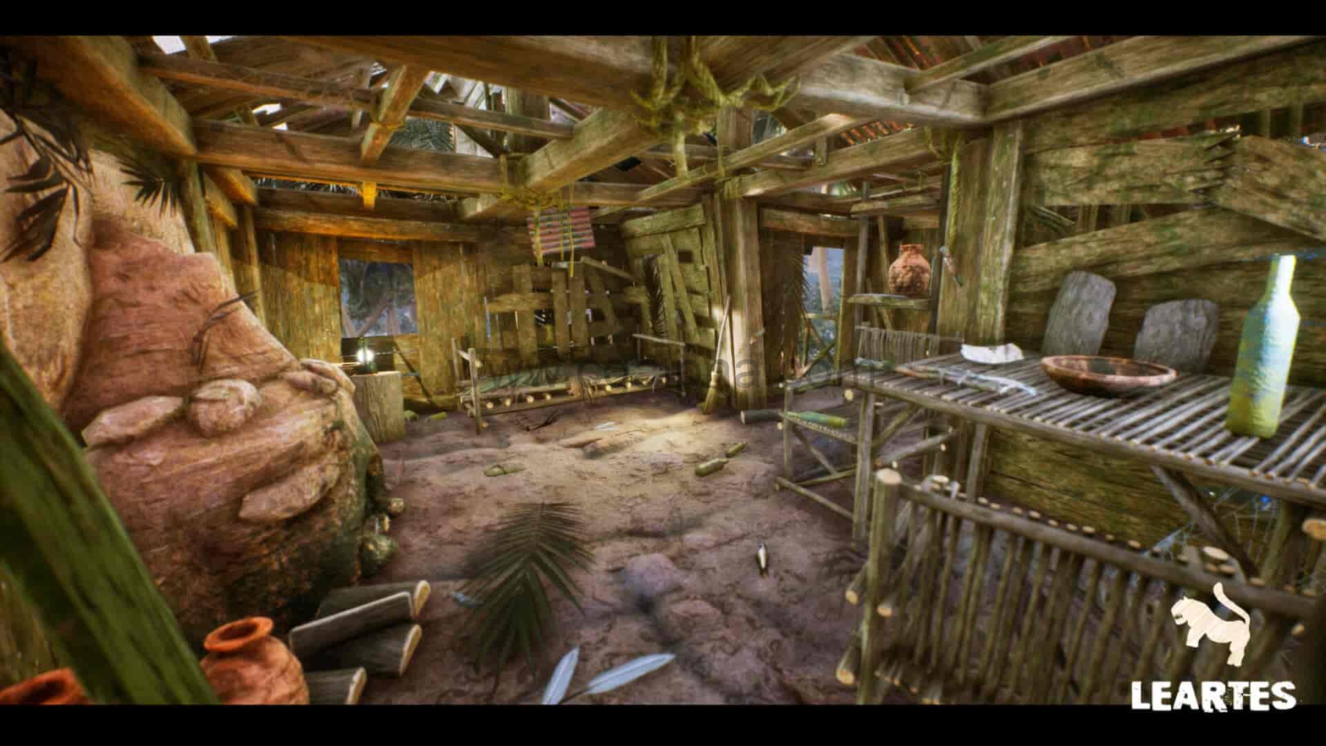 【UE4】热带岛屿的废弃小屋（生存/后世界末日）Abandoned Hut in Tropical Island