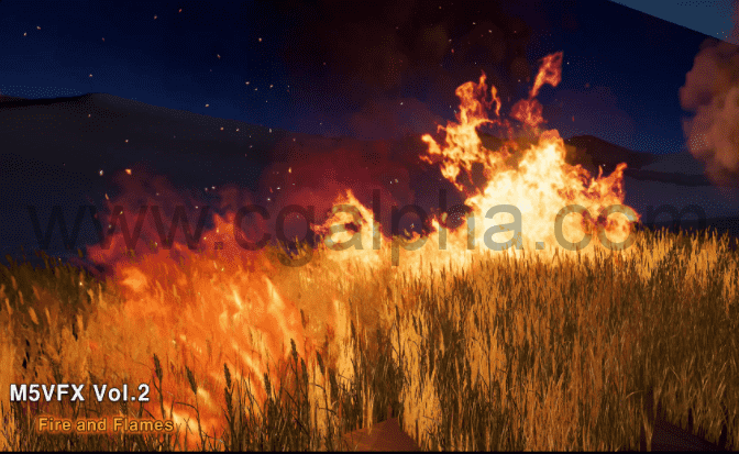 【UE4】火与火焰 M5 VFX Vol2. Fire and Flames