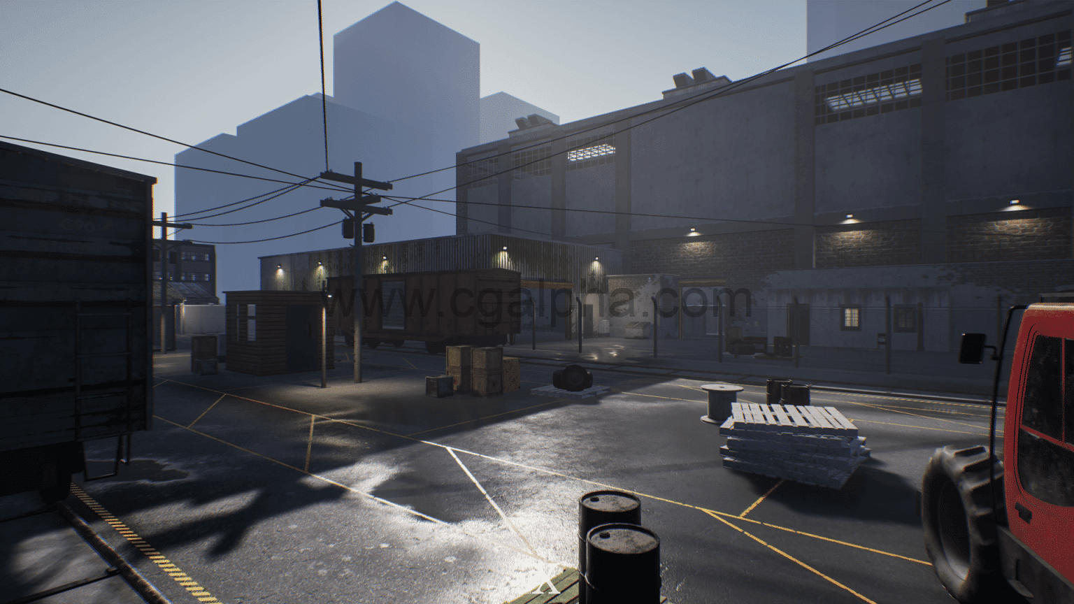 【UE4】工业园区资产包Industrial Area Environment Mega Pack