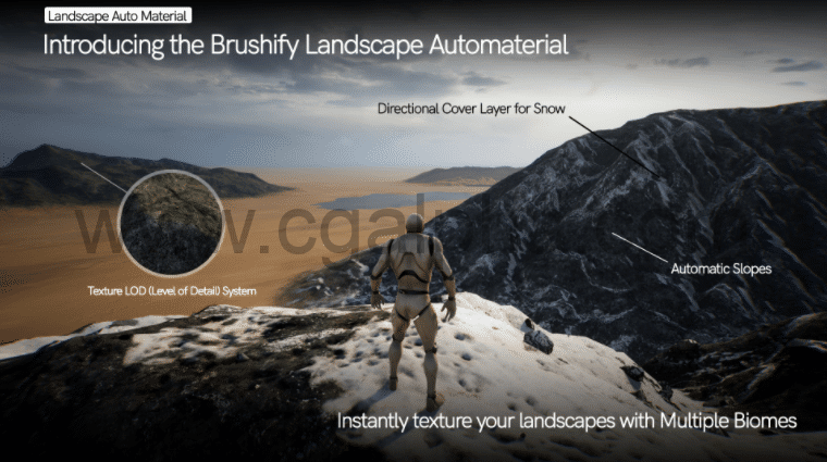 【UE4-UE5】环境着色器包 Brushify – Environment Shaders Pack