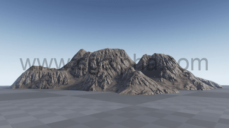 【UE4】山体模型资产 Background Mountains