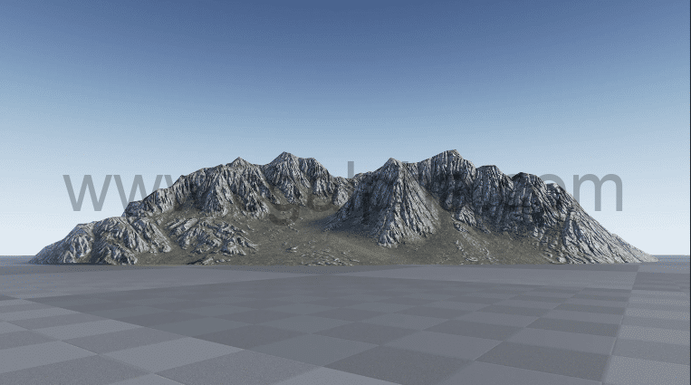 【UE4】山体模型资产 Background Mountains