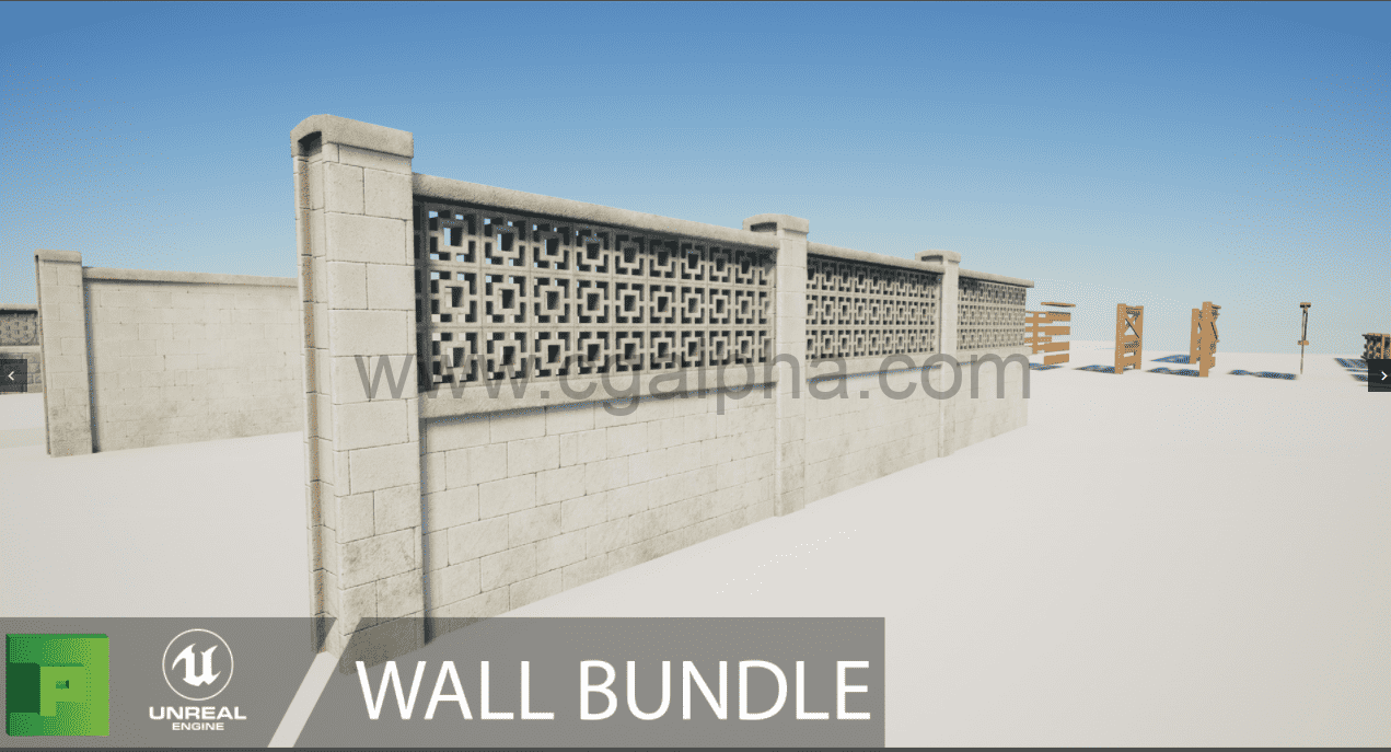 【UE4】墙壁资产Wall Bundle