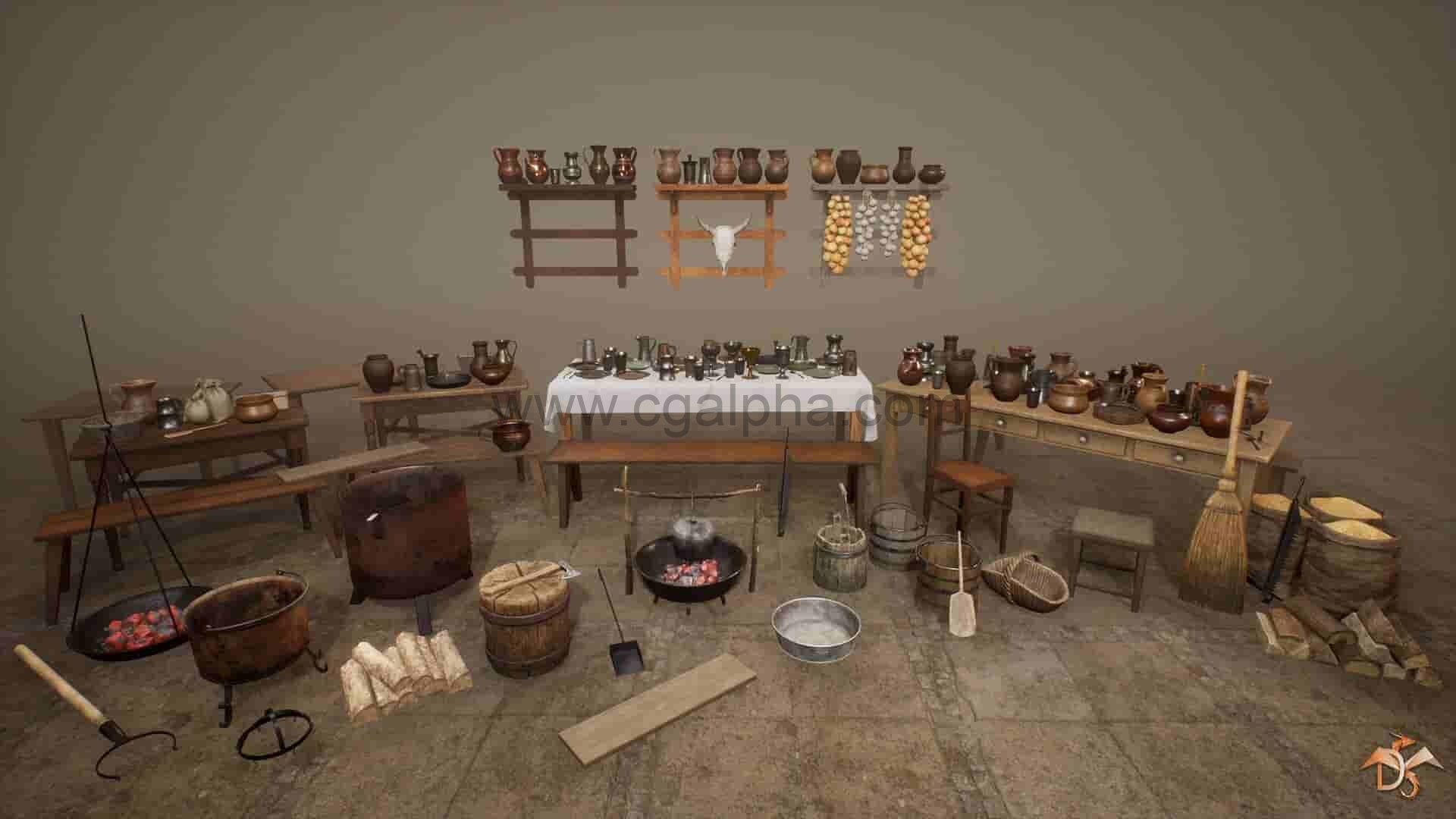 【UE4】中世纪道具合集 Medieval Props: Kit