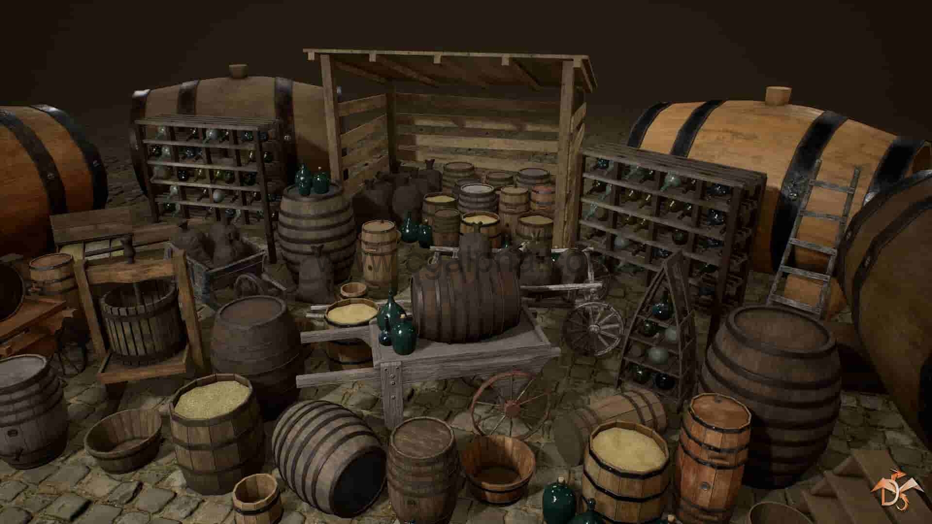 【UE4】中世纪道具合集 Medieval Props: Kit