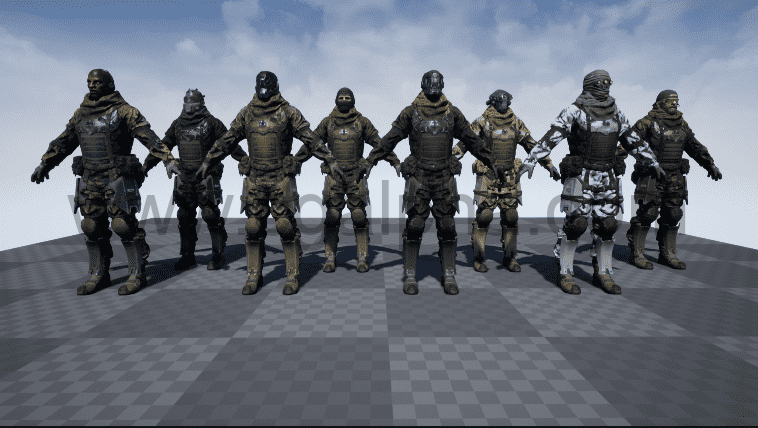 【UE4】PBR定制士兵PBR Customized Soldier