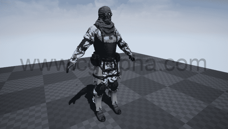 【UE4】PBR定制士兵PBR Customized Soldier