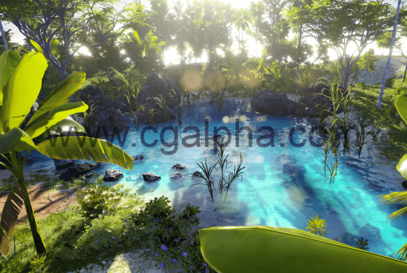 【UE4】3D扫描写实的毛里求斯资产包 Photo-Realistic Mauritius Asset Pack