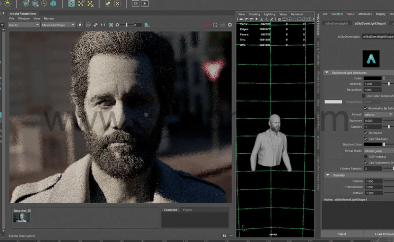 【中文字幕】MAYA教程 – 写实角色外观照明开发 Photorealistic Character Look Dev In Maya