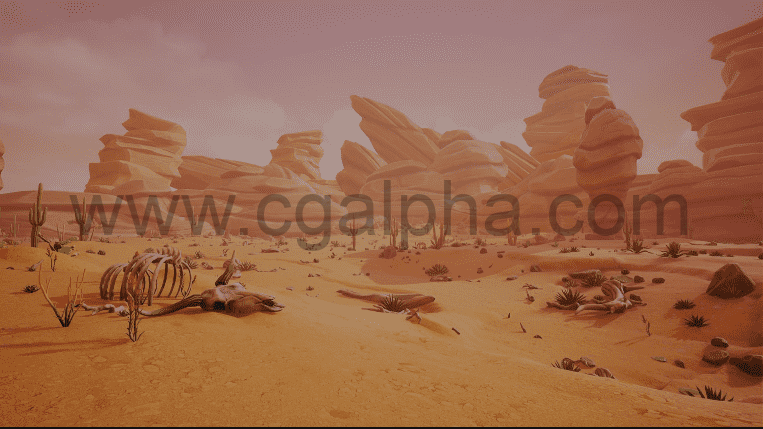 【UE4】程序化风格化沙漠环境资产Stylized Desert Environment