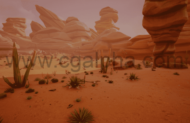 【UE4】程序化风格化沙漠环境资产Stylized Desert Environment