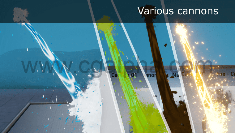 【UE4】程式化的视觉特效包Improve fights Stylized VFX Pack-Niagara