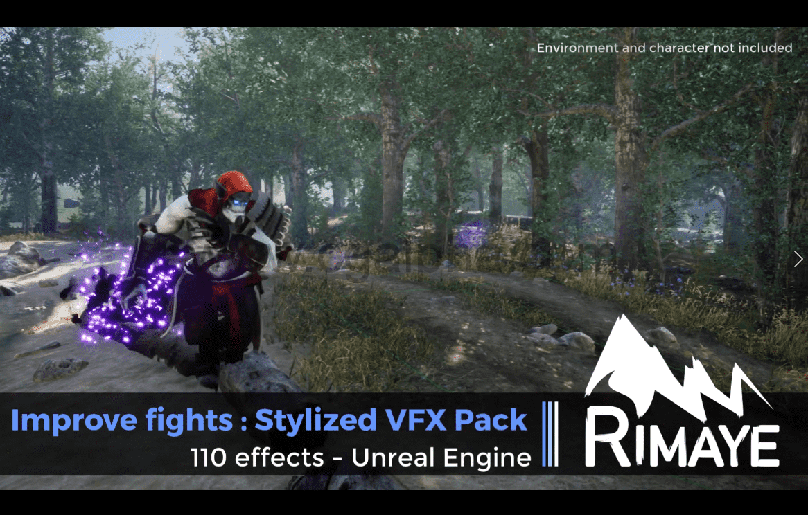 【UE4】程式化的视觉特效包Improve fights Stylized VFX Pack-Niagara