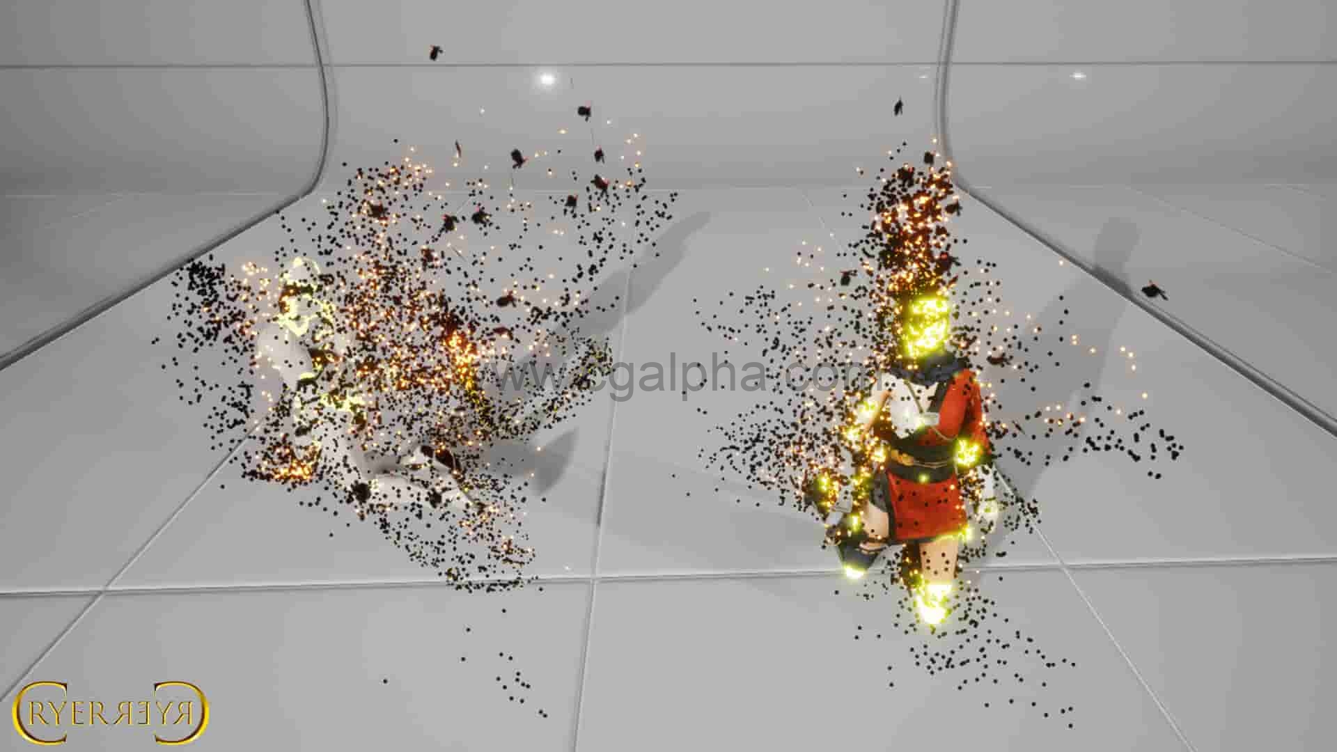 【UE4】死亡特效 Death Effects Vol.1-Niagara