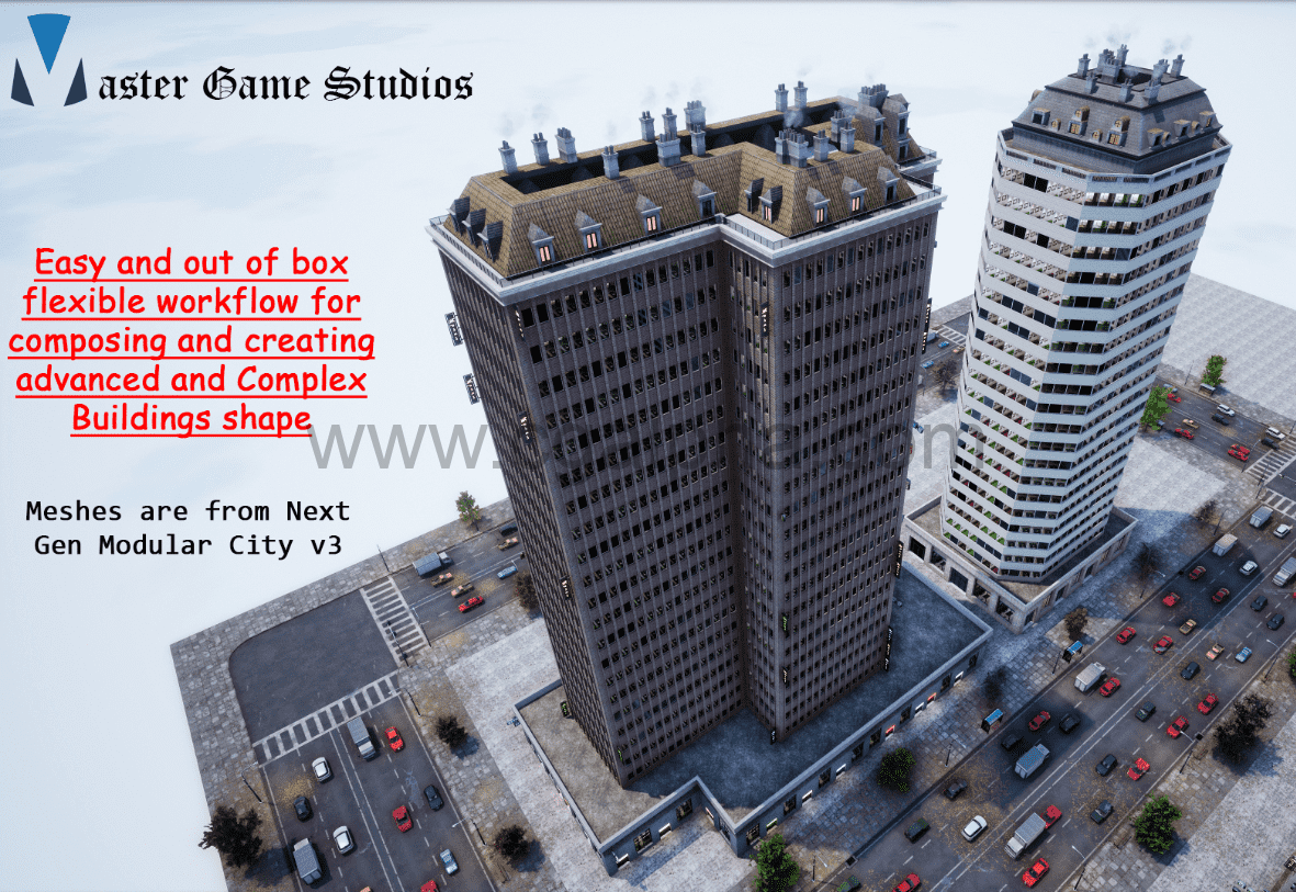 UE4插件-程序化建筑生成器Procedural Building Generator