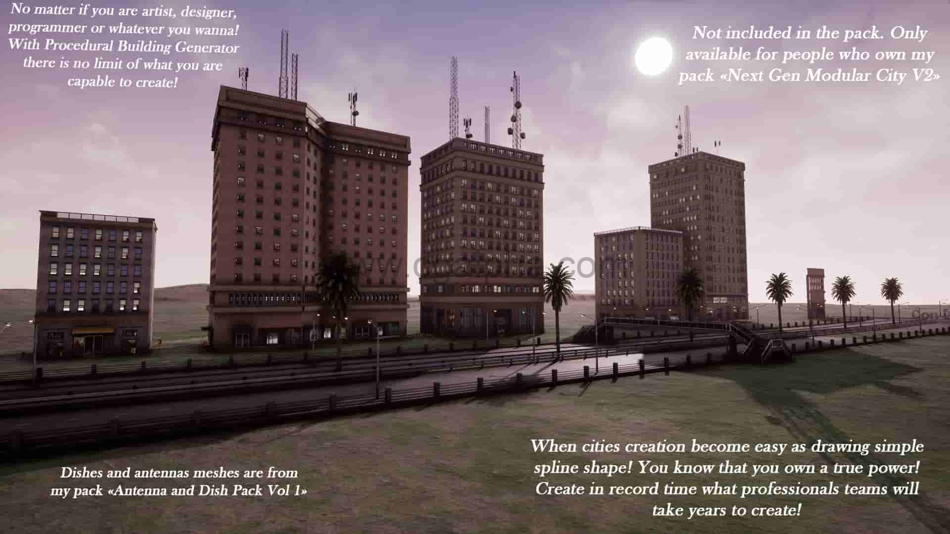 UE4插件-程序化建筑生成器Procedural Building Generator