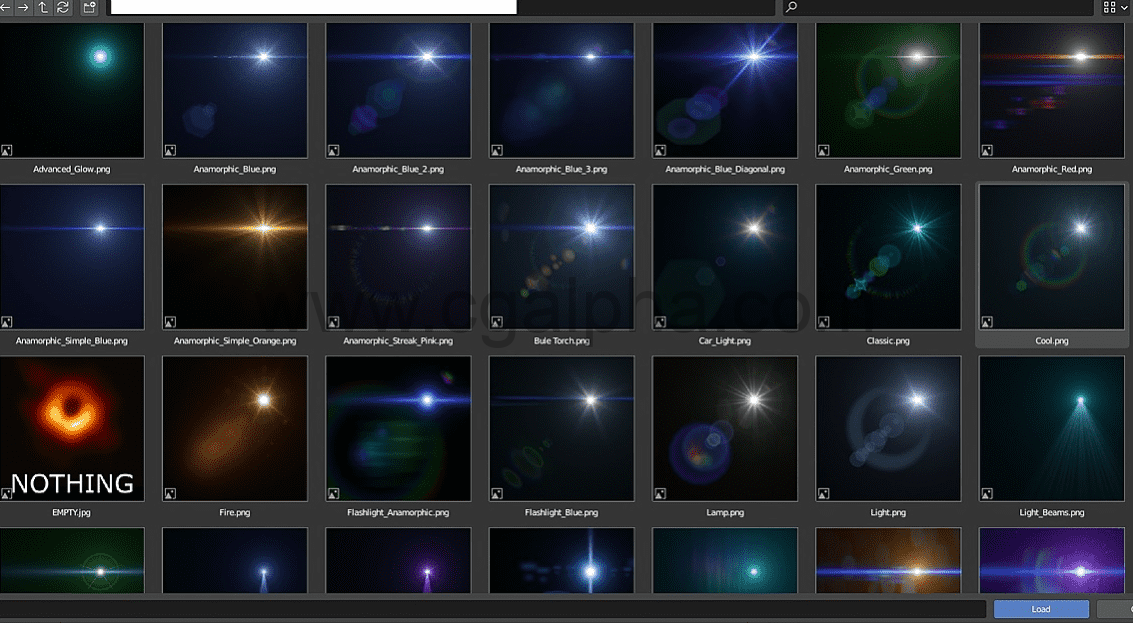 Blender插件 – 灯光插件镜头光斑眩晕Flares Wizard