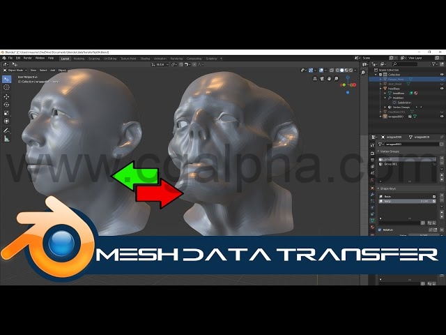 Blender插件-模型数据传递插件MeshDataTransfer