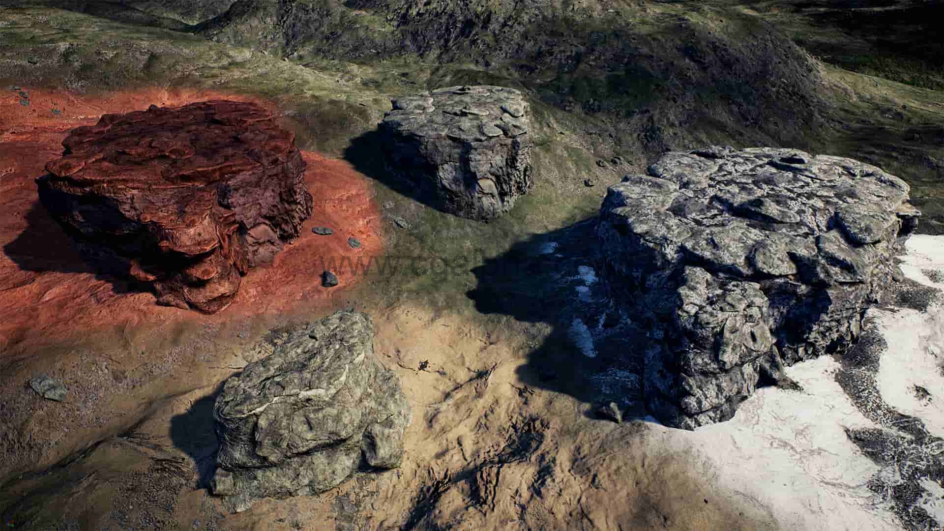 【UE4】悬崖包Cliffs Pack -Brushify