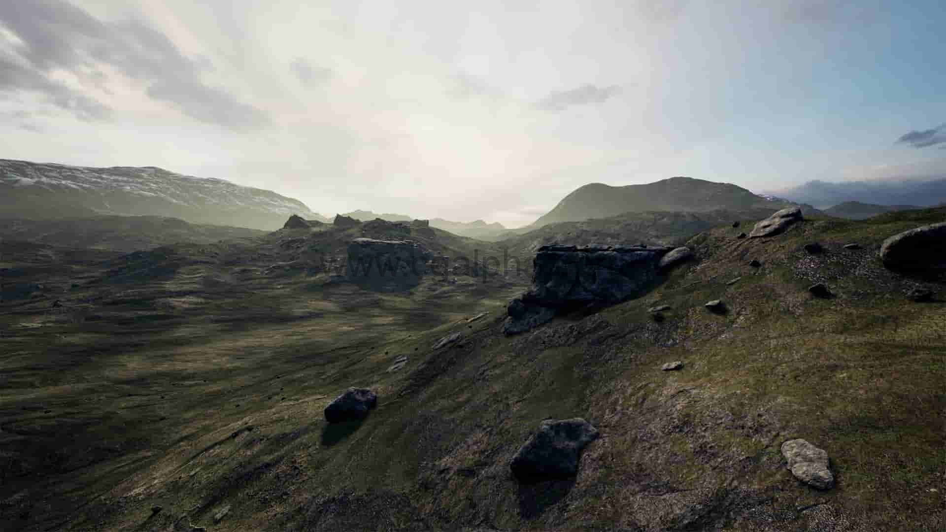 【UE4】悬崖包Cliffs Pack -Brushify