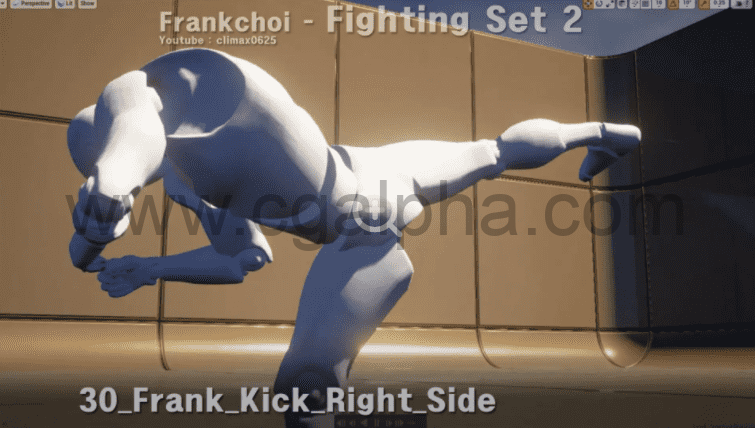 【UE4】弗兰克格斗动作包 Frank Fighting Set 2