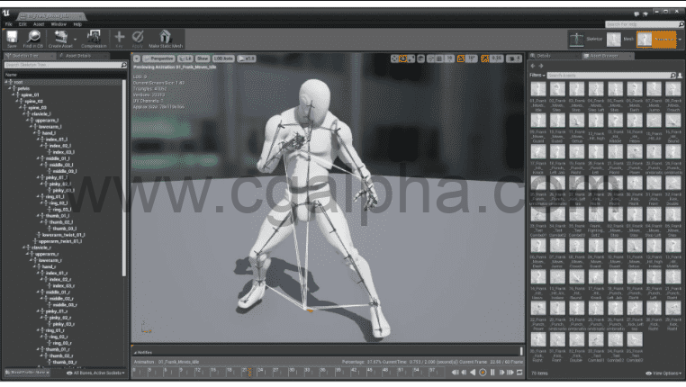 【UE4】弗兰克格斗动作包 Frank Fighting Set 2