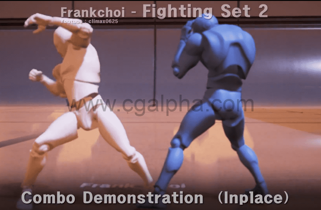 【UE4】弗兰克格斗动作包 Frank Fighting Set 2