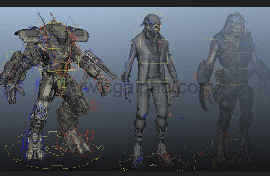 【中文字幕】Maya教程 – 大师级游戏绑定教程 Rigging for Games