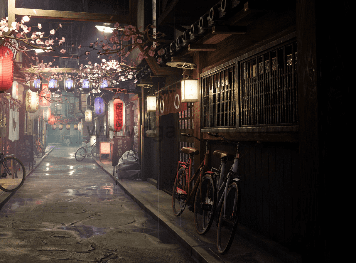 【UE4】小巷胡同环境包 alley environment pack