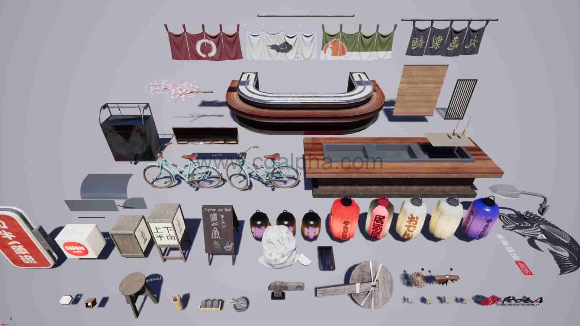 【UE4】小巷胡同环境包 alley environment pack