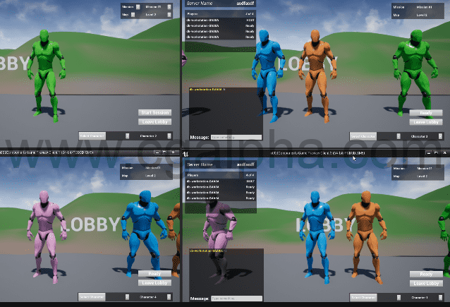 UE4插件 – 多人游戏框架的菜单 n00dLobby