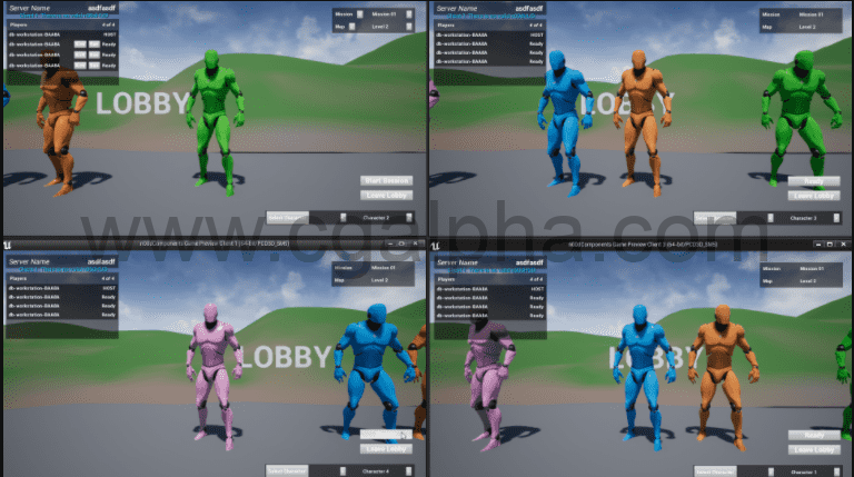 UE4插件 – 多人游戏框架的菜单 n00dLobby