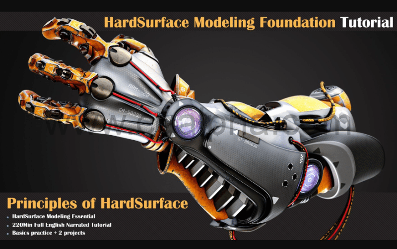 【中文字幕】3Dmax教程 – 硬表面建模基础教程 HardSurface Modeling