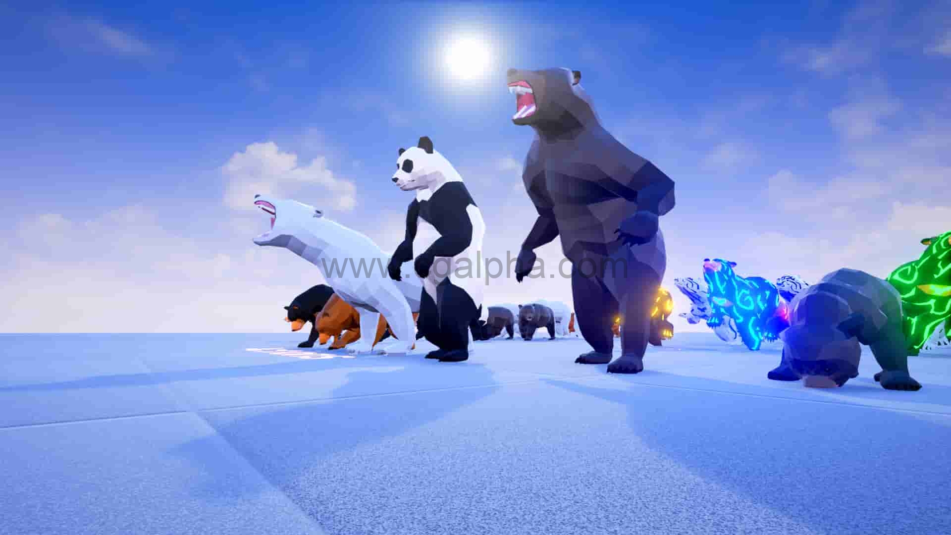 UE4资产 – 风格化保利艺术熊 Poly Art Bear