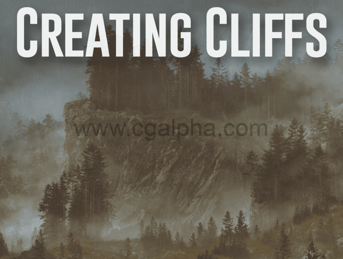 【中文字幕】 使用 Octane 和 Cinema 4D 创建写实悬崖场景Creating Cliffs using Octane and Cinema 4D