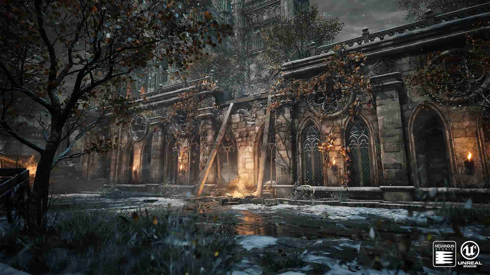 【UE4】哥特式建筑资产 Gothic Mega Pack