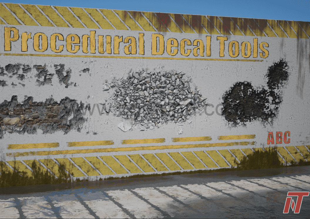 UE4插件 – 程序贴图制作工具 Procedural Decal Tools