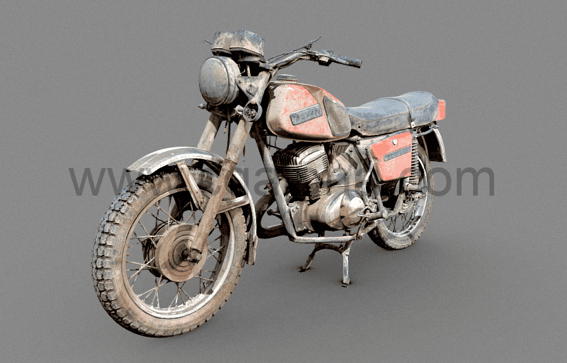 摩托车模型 俄罗斯摩托车3Dscan Russian motorcycle 3Dscan