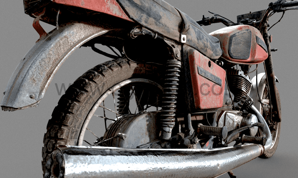 摩托车模型 俄罗斯摩托车3Dscan Russian motorcycle 3Dscan