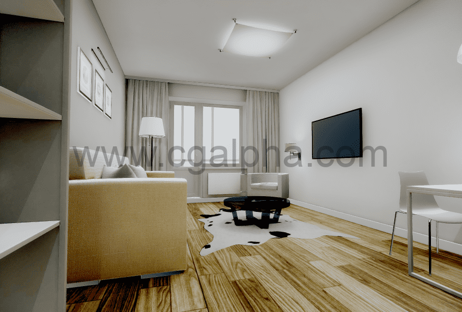 工作室公寓模型 Studio apartment