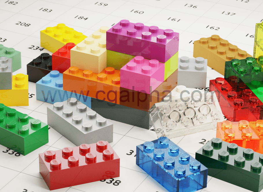 Blender插件 – 塑料乐高材质插件 Abs Plastic Lego Materials 3.0（Cycles + Eevee！）