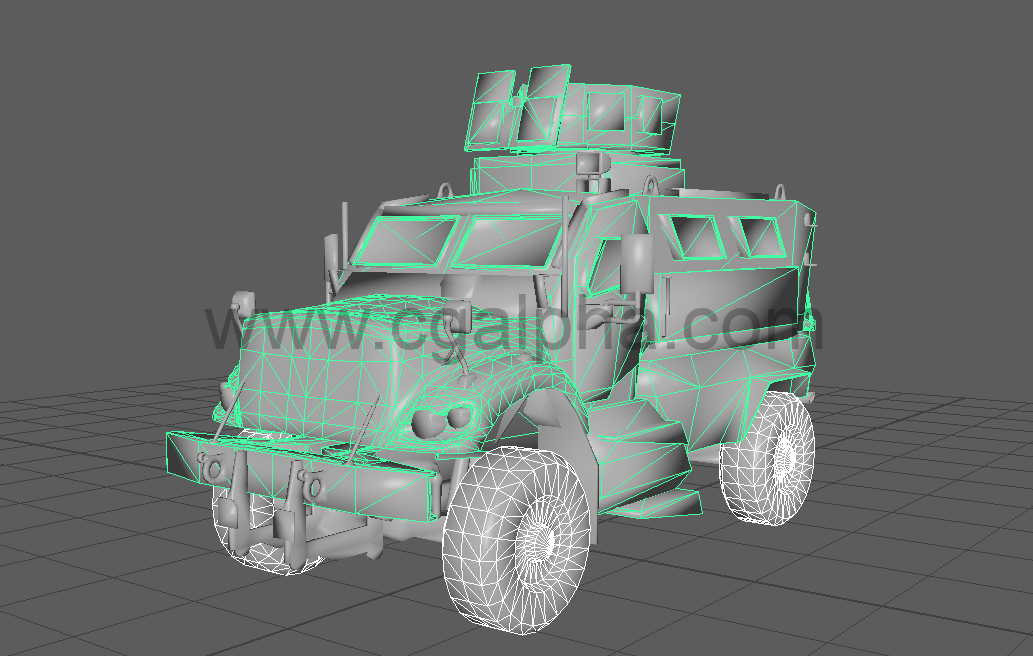 军用吉普车3D模型