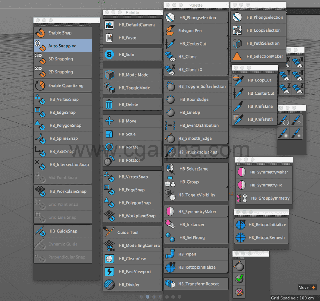 C4D插件 – 程序建模脚本工具包 HB ModellingBundle + 使用教程