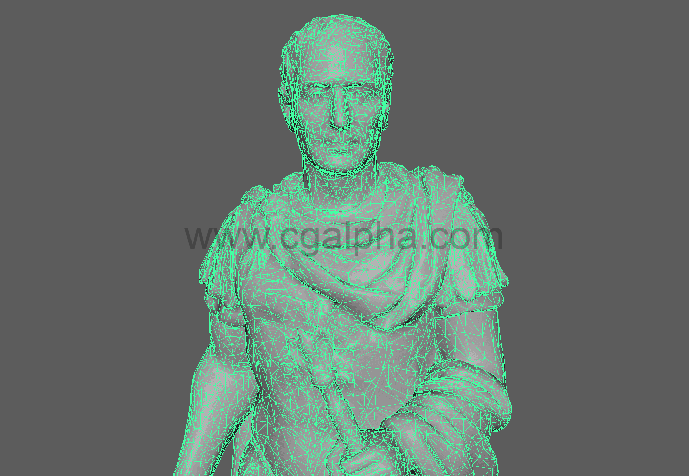 雕像人物3D模型