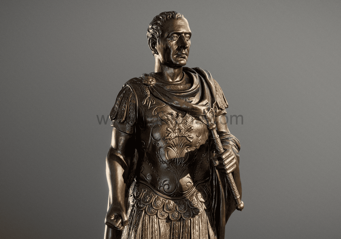 雕像人物3D模型