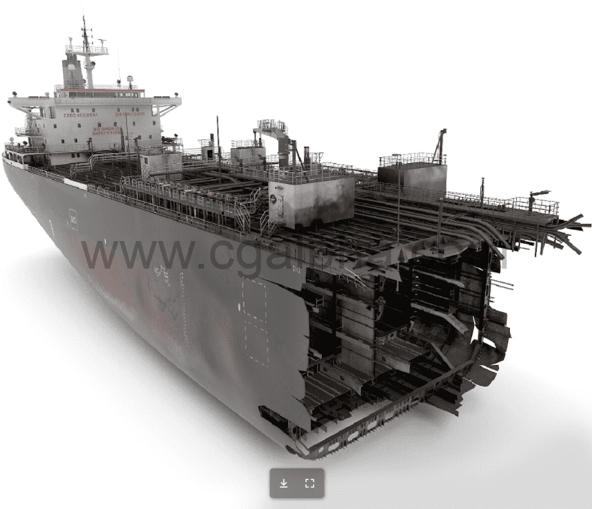 沉船3D模型 shipwreck